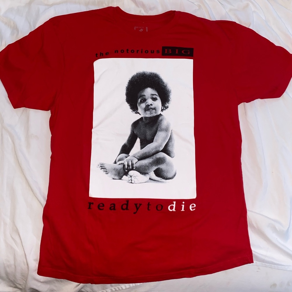 Notorious B I G Ready to die ALBUM COVER T SHIRT